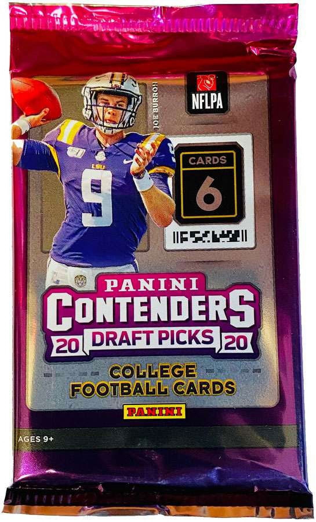 Collegiate Panini 2020 Contenders Draft Picks Football Trading Card BLASTER Pack (6 Cards!)