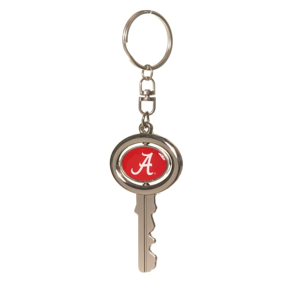 Collegiate Pulse Pack of 2 Key Shaped Keychains (Alabama Crimson Tide Round)