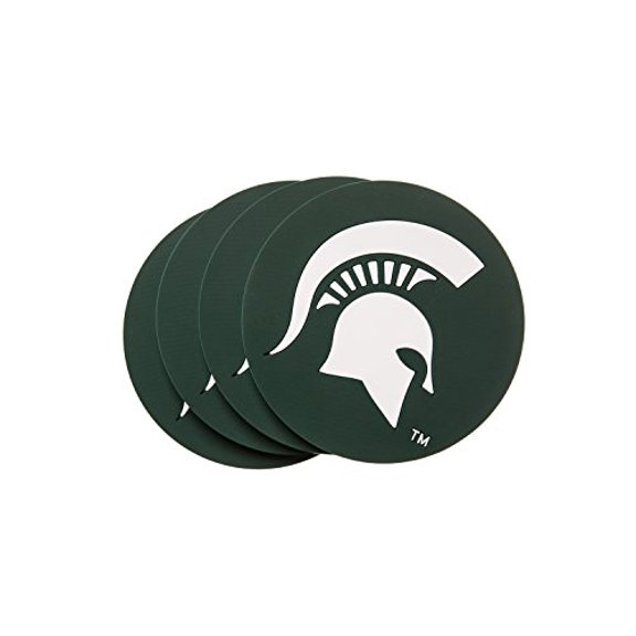 Collegiate Pulse Michigan State Spartans 4-Pack PVC Coasters