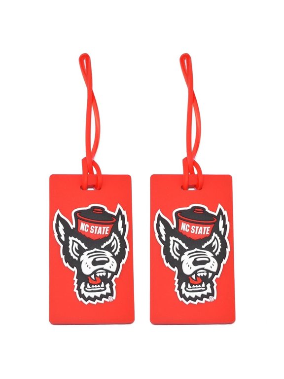 North Carolina State Wolfpack Wolf Head Pack of 2 PVC Luggage Tags