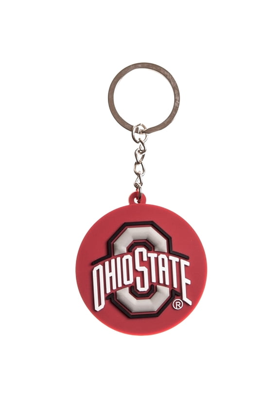 Pack of 2 OHIO STATE BUCKEYES PVC KEYCHAINS