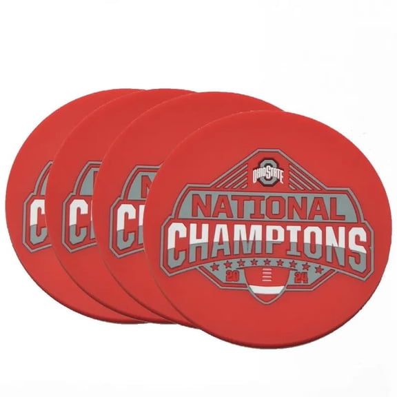 Collegiate Pulse Ohio State Buckeyes 2024 CFP 4-Pack Coasters
