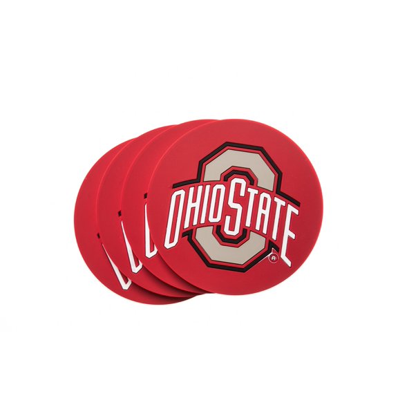 Collegiate Pulse Ohio State Buckeyes 4-Pack PVC Coasters
