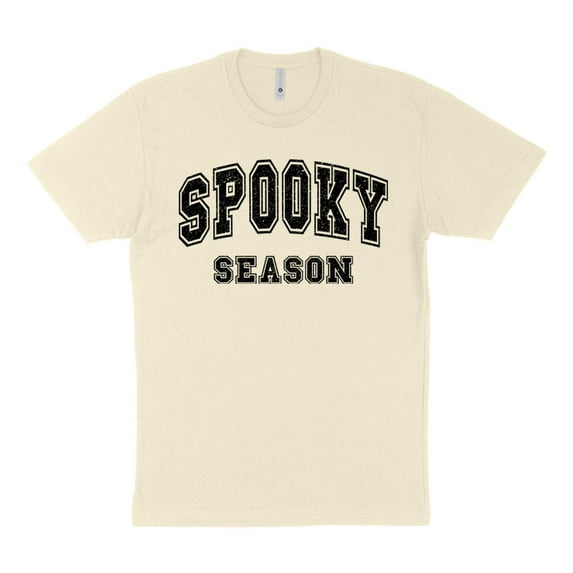 Collegiate Spooky Season Shirt Unisex Medium Natural