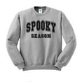 thumbnail image 1 of Collegiate Spooky Season Sweatshirt Unisex 2X-Large Grey, 1 of 5