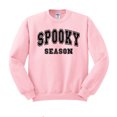thumbnail image 1 of Collegiate Spooky Season Sweatshirt Unisex X-Large Pink, 1 of 5
