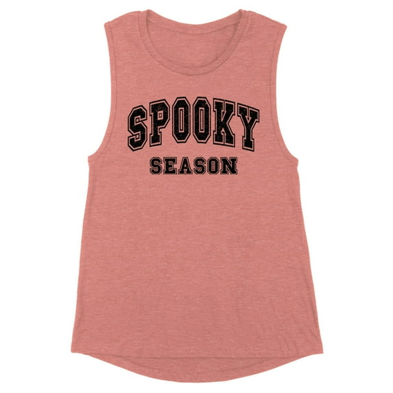 Collegiate Spooky Season Women's Muscle Tank X-Small Desert Pink