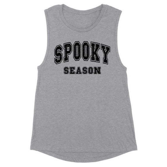 Collegiate Spooky Season Women's Muscle Tank X-Small Heather Grey