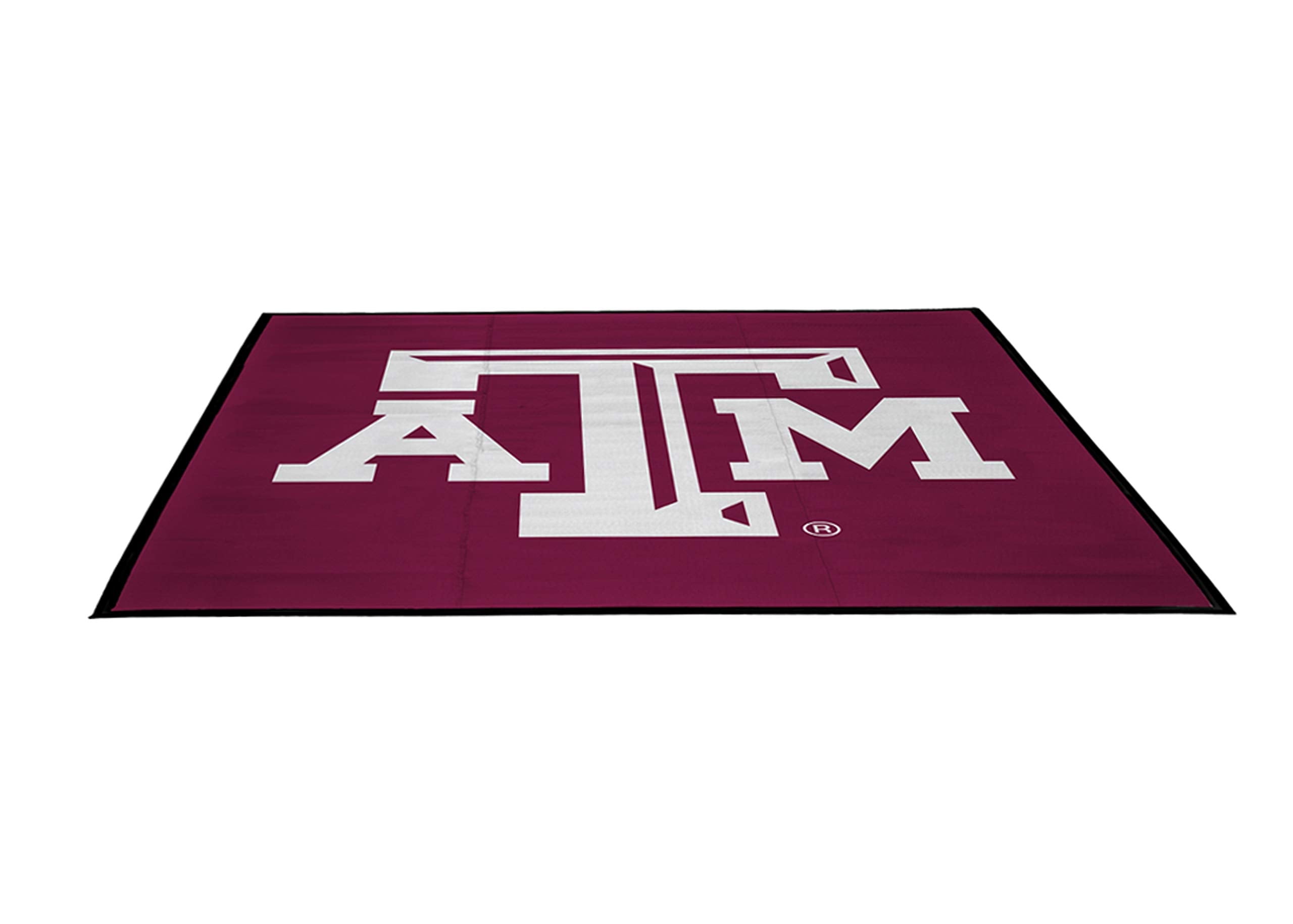Collegiate Tailgate Picnic Patio Mat - 9 x 9 Feet - Scarlet & White Colors - - Ohio State Buckeyes
