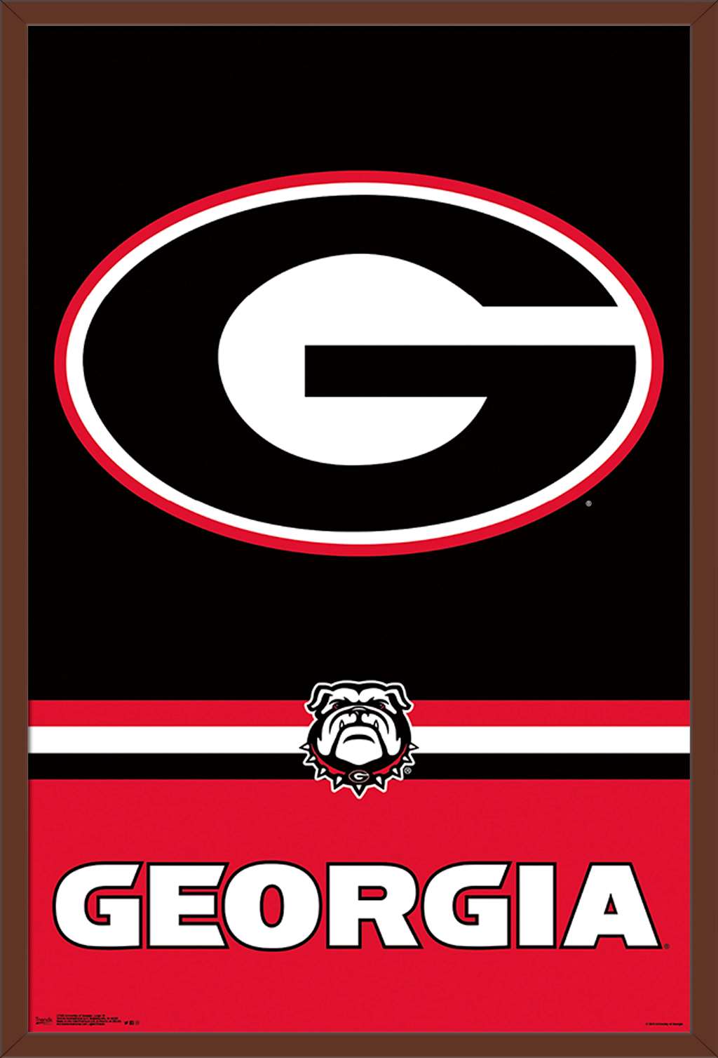 Collegiate - University of Georgia Bulldogs - Logo Poster