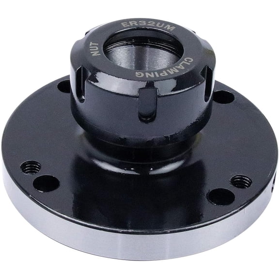 Collet Chuck, 100mm Diameter ER32 Collet Chuck, High Strength and Hardness, Durable Compact Lathe Tight Tolerance for CNC Milling Lathe Tool