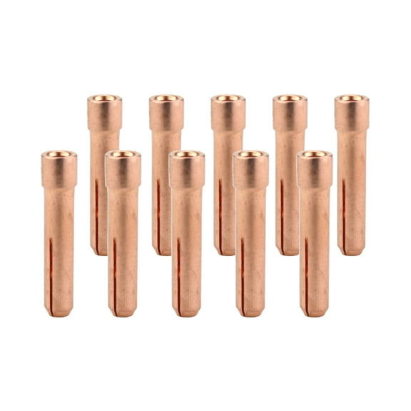 Collet for TIG Welding Torches 17/18/26 with Stubby Set-Up - 3/32" (2.4mm) - Model: 10N24S - (10 PACK)