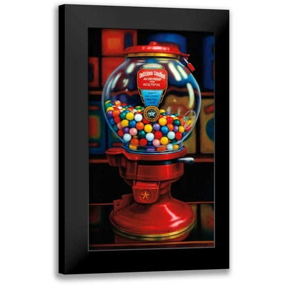 Colletta, TR 10x14 Black Modern Framed Museum Art Print Titled - Gumball Machine IV