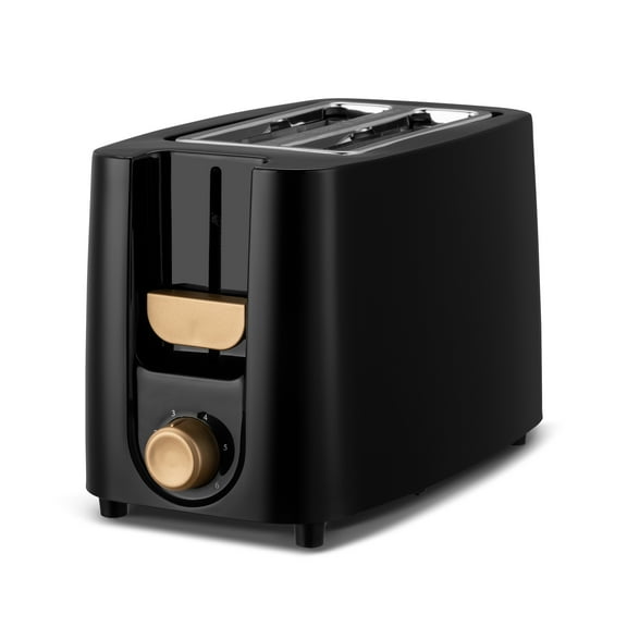 Collezioni 2-Slice Toaster Black and Gold