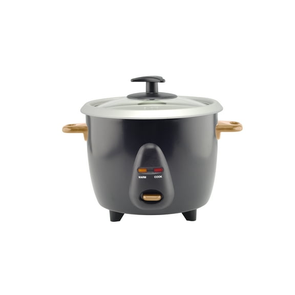 Collezioni 6-Cup Rice Cooker with Black Finish, 120V/60Hz