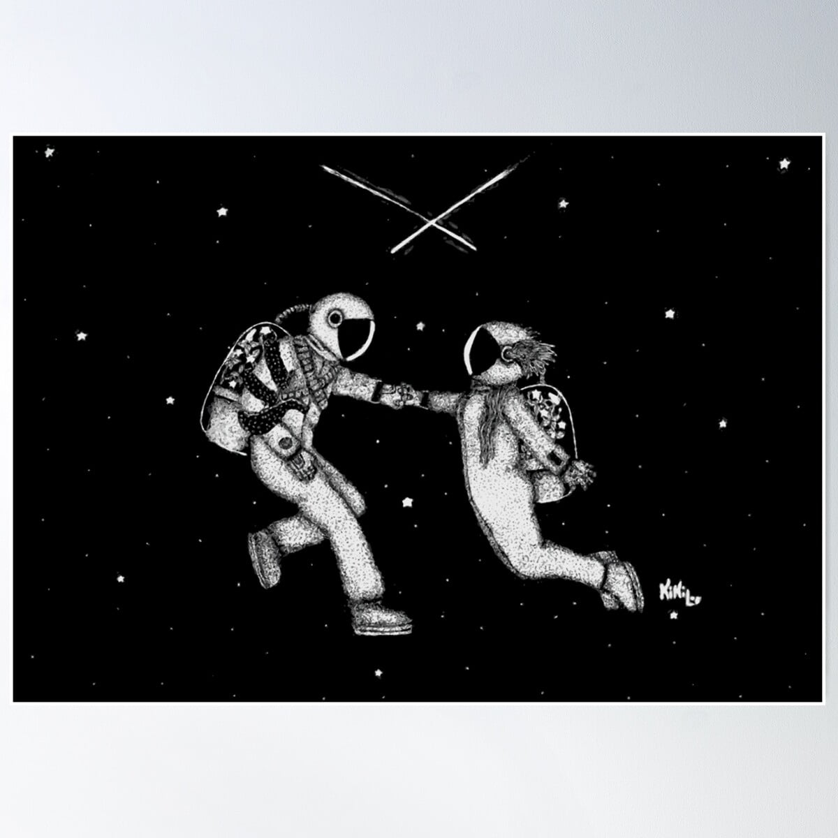 Collide Poster Wall Art, Modern Wall Decor For Living Room Bedroom ...