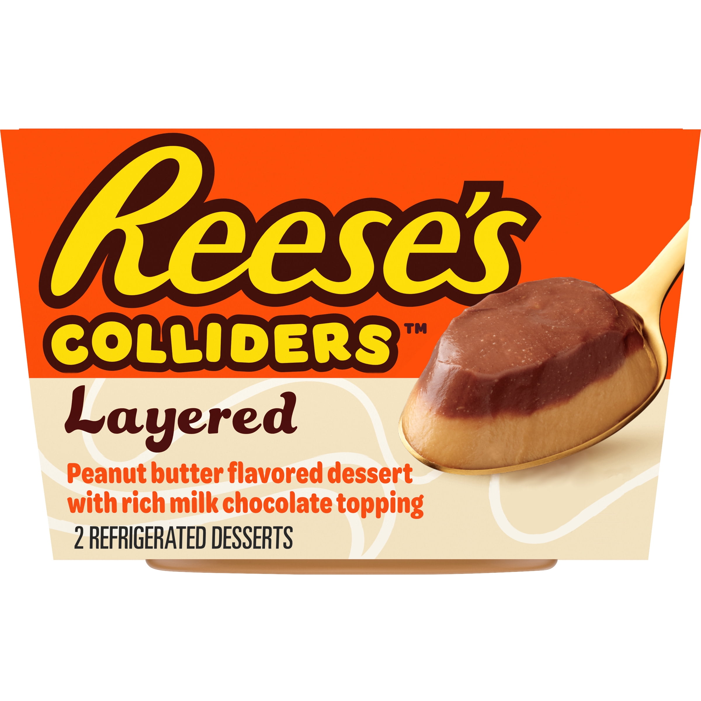 Colliders Layered Reeses Refrigerated Dessert Pudding Cups, 2 Ct Pack