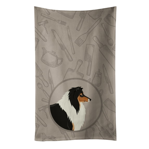 Collie In the Kitchen Kitchen Towel