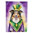 thumbnail image 1 of Collie King of Mardi Gras House Flag 28 in x 40 in, 1 of 7