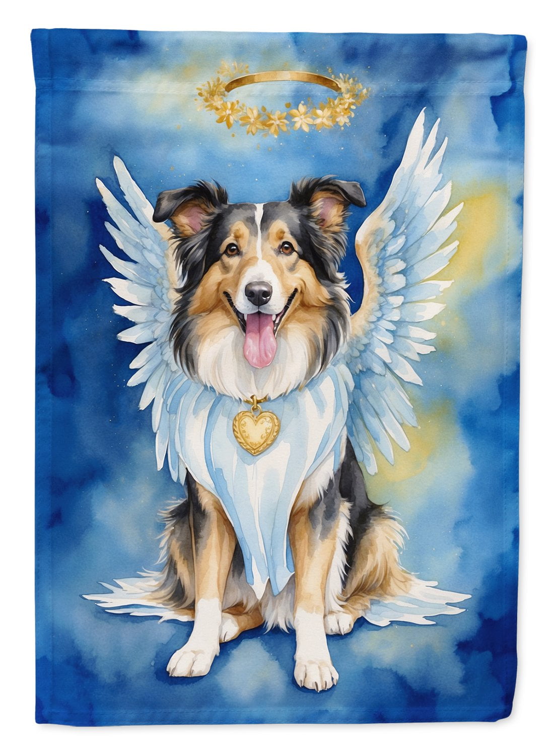 Collie My Angel House Flag 28 in x 40 in