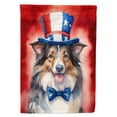thumbnail image 1 of Collie Patriotic Garden Flag 11.25 in x 15.5 in, 1 of 5