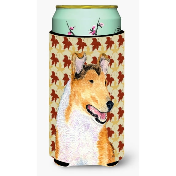 Collie Smooth Fall Leaves Portrait Tall Boy Hugger