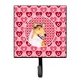 thumbnail image 1 of Collie Smooth Hearts Love and Valentines Day Portrait Leash or Key Holder, 1 of 1
