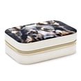 thumbnail image 1 of Collie Velvet Portable Necklace Holder with Removable Compartment - Earring Organizer and Bracelet Holder Gift, 1 of 7