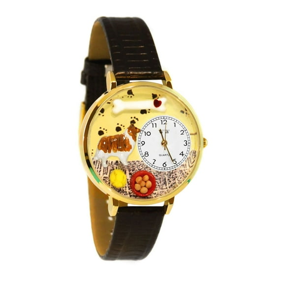 Collie Watch in Gold (Large)