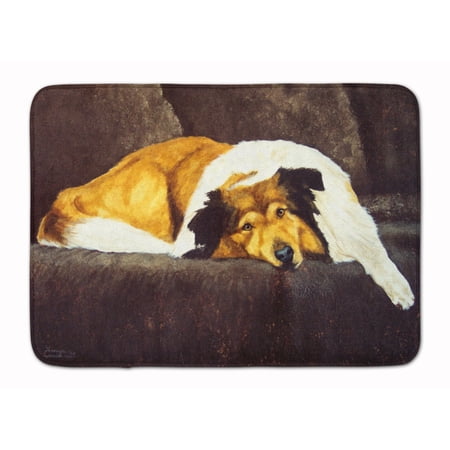 Collie by Tanya and Craig Amberson Machine Washable Memory Foam Mat