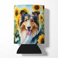 thumbnail image 1 of Collie in Sunflowers Can or Bottle Hugger 3 in x 5 in, 1 of 5