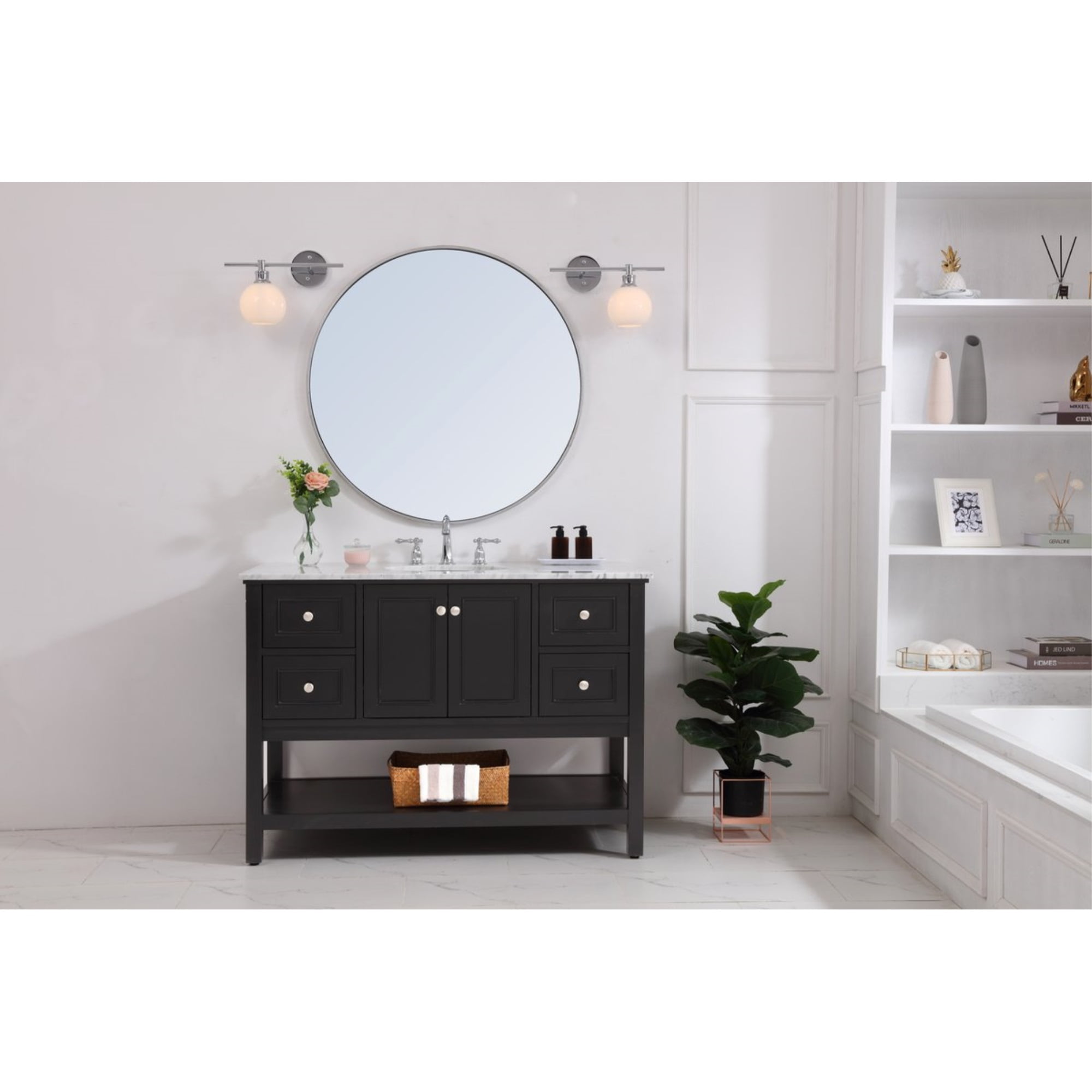 Collier Chrome and Frosted Glass Right Wall Sconce