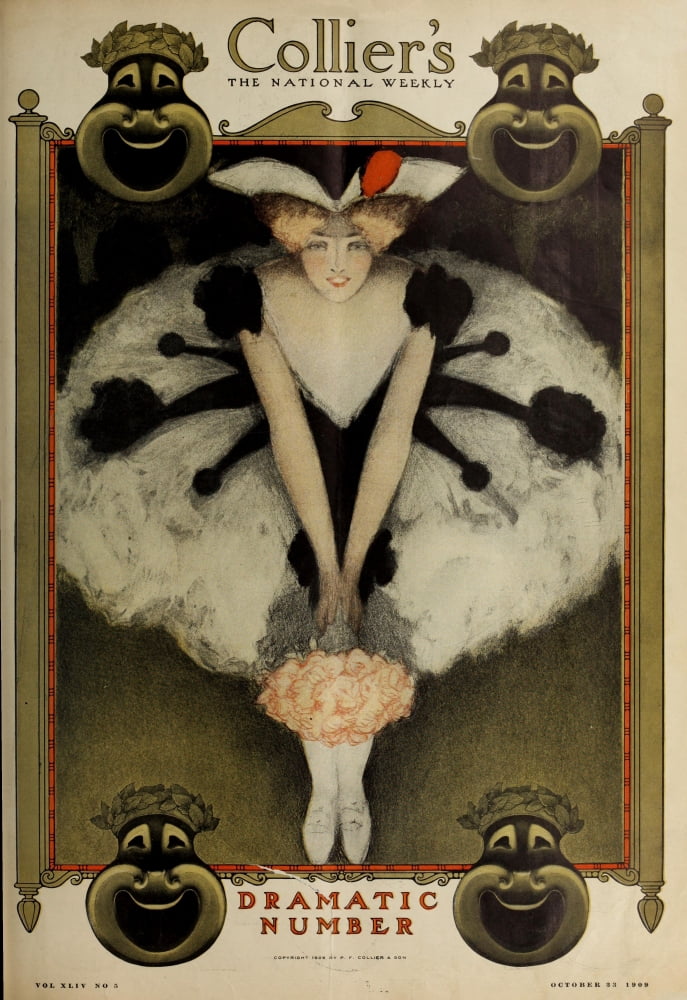 Colliers Weekly 1909 Dramatic number Canvas Art - Unknown (18 x 24)
