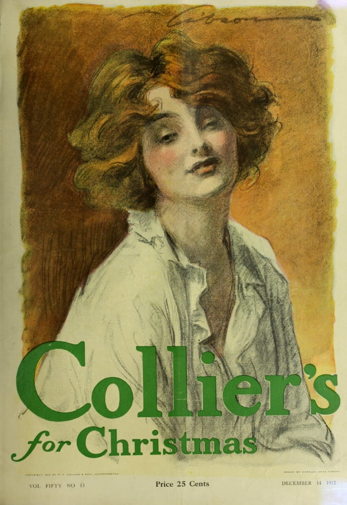 Colliers Weekly 1912 Christmas number Canvas Art - Charles Dana Gibson (24 x 36)