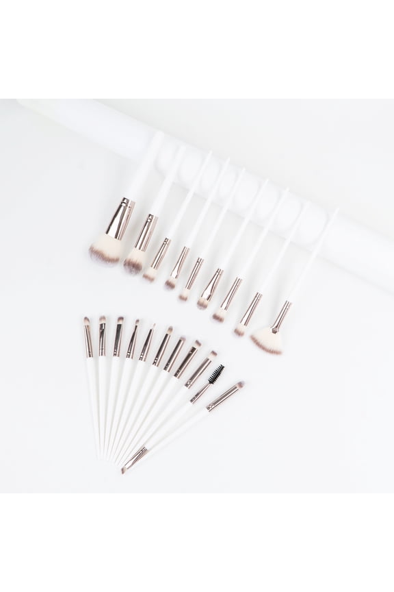 Makeup Brush Set,20 Pcs Makeup Brushes Kit with Soft Bristle, Travel Makeup Brush Set for Foundation, Concealer, Blush, Nose Contour, Contouring and Eyeshadow(White)