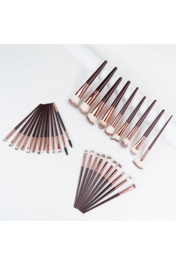 Makeup Brush Set,32 Pcs Makeup Brushes Kit with Soft Bristle, Travel Makeup Brush Set for Foundation, Concealer, Blush, Nose Contour, Contouring, Eyeshadow and Eyelash (Wine red)