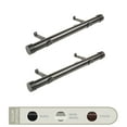 thumbnail image 1 of Collin 1.5" Side Curtain Rod 18 inch Long (Set of 2) - Cocoa, 1 of 2