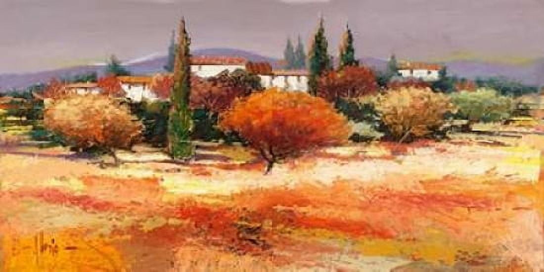 Colline assolate Canvas Art - Luigi Florio (10 x 20)