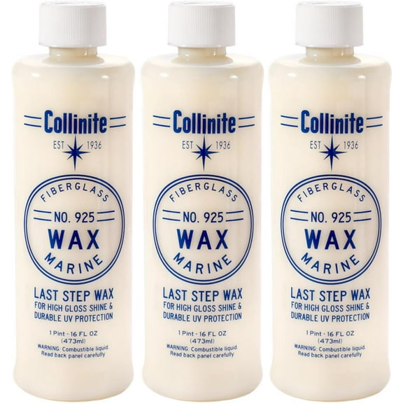 Collinite No. 925 Fiberglass Marine Wax, 16 Fl Oz - 3 Pack