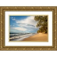 thumbnail image 1 of Collins, Ann 32x23 Gold Ornate Wood Framed with Double Matting Museum Art Print Titled - USA-Michigan-Munising Receding storm clouds at Pictured Rocks National Lakeshore, 1 of 4
