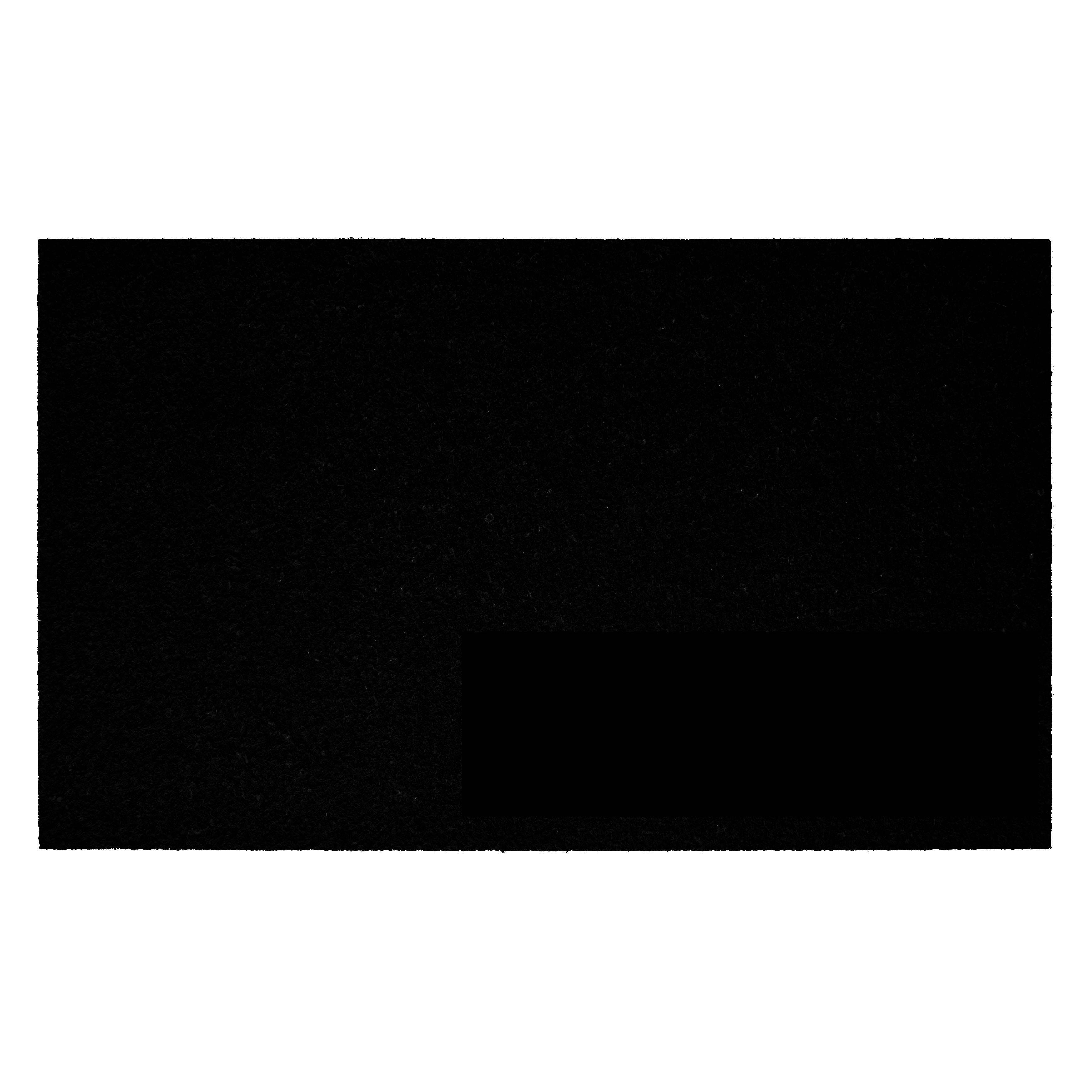Collins Black Pastel Doormat,17" x 29"