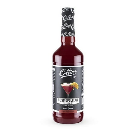 Collins Cosmopolitan Mix | Made With Real Cranberry Juice, Lime Juice, with Natural Flavors | Cosmo Cocktail Mixer, 32 fl oz