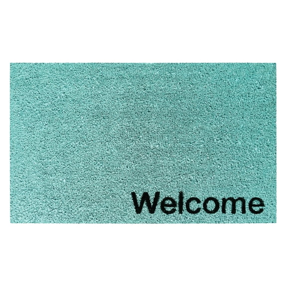 Collins Cyan Pastel Walcome Doormat,17" x 29"