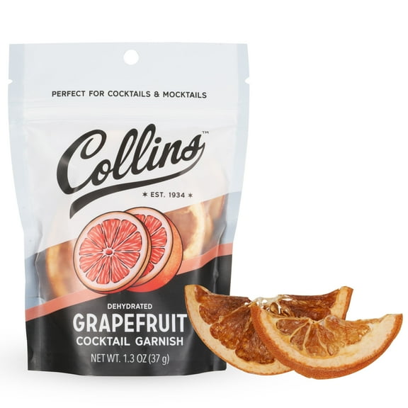 Collins Dehydrated Grapefruit for Cocktail Garnish, Baking, Dessert, 1.3 oz