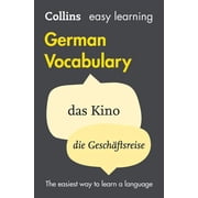 Collins Easy Learning German Easy Learning German Vocabulary Trusted support for learning, Paperback