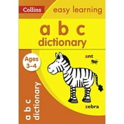 Collins Easy Learning Preschool ABC Dictionary Ages 3-4 Ideal for Home Learning, Paperback