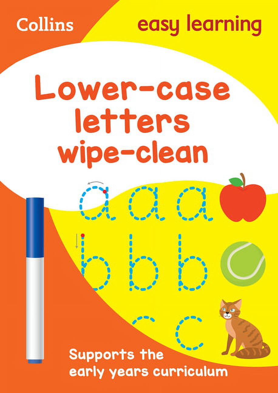Collins Easy Learning Preschool Lower-Case Letters: Wipe-Clean ...
