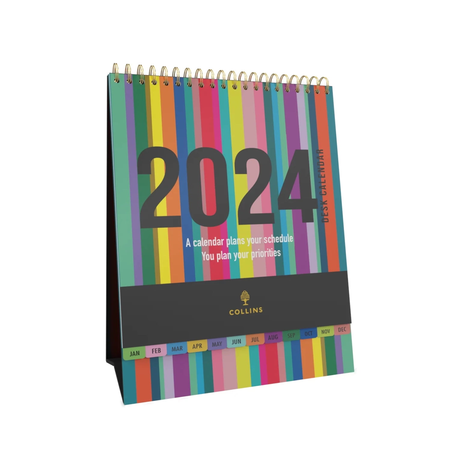 Collins Edge Rainbow - 2024 Desk Calendar (EDDC-24) 