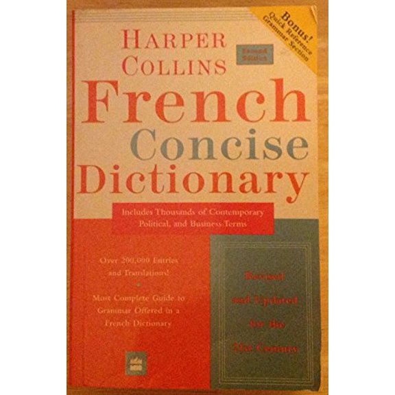 Pre-Owned Collins French Concise Dictionary, 2e (HarperCollins Concise Dictionaries) (English and French Edition) (Paperback) 0060956895 9780060956899