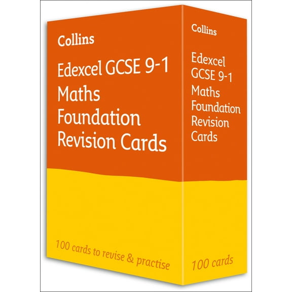 Collins GCSE 9-1 Revision New Edexcel GCSE 9-1 Maths Foundation Revision Flashcards (Postcard book or pack)